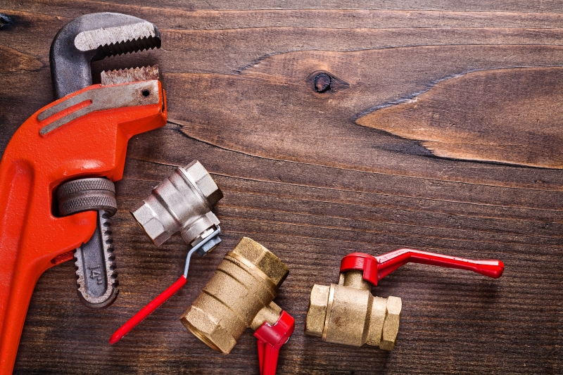 Commercial plumbing work in a Chiswick business